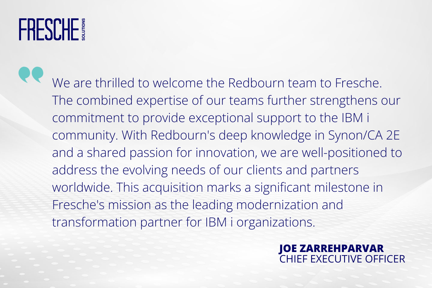 We are thrilled to welcome the Redbourn team to Fresche