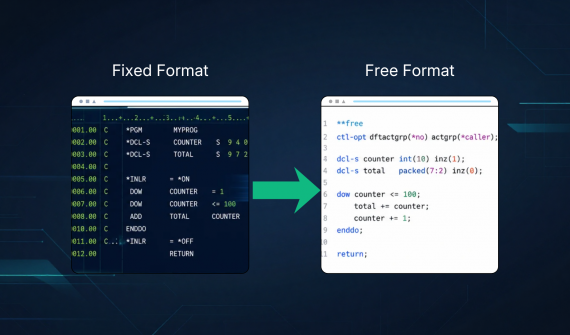 Free-format RPG on IBM i modernization