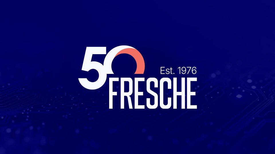 Fresche Solutions 50th anniversary logo, established 1976